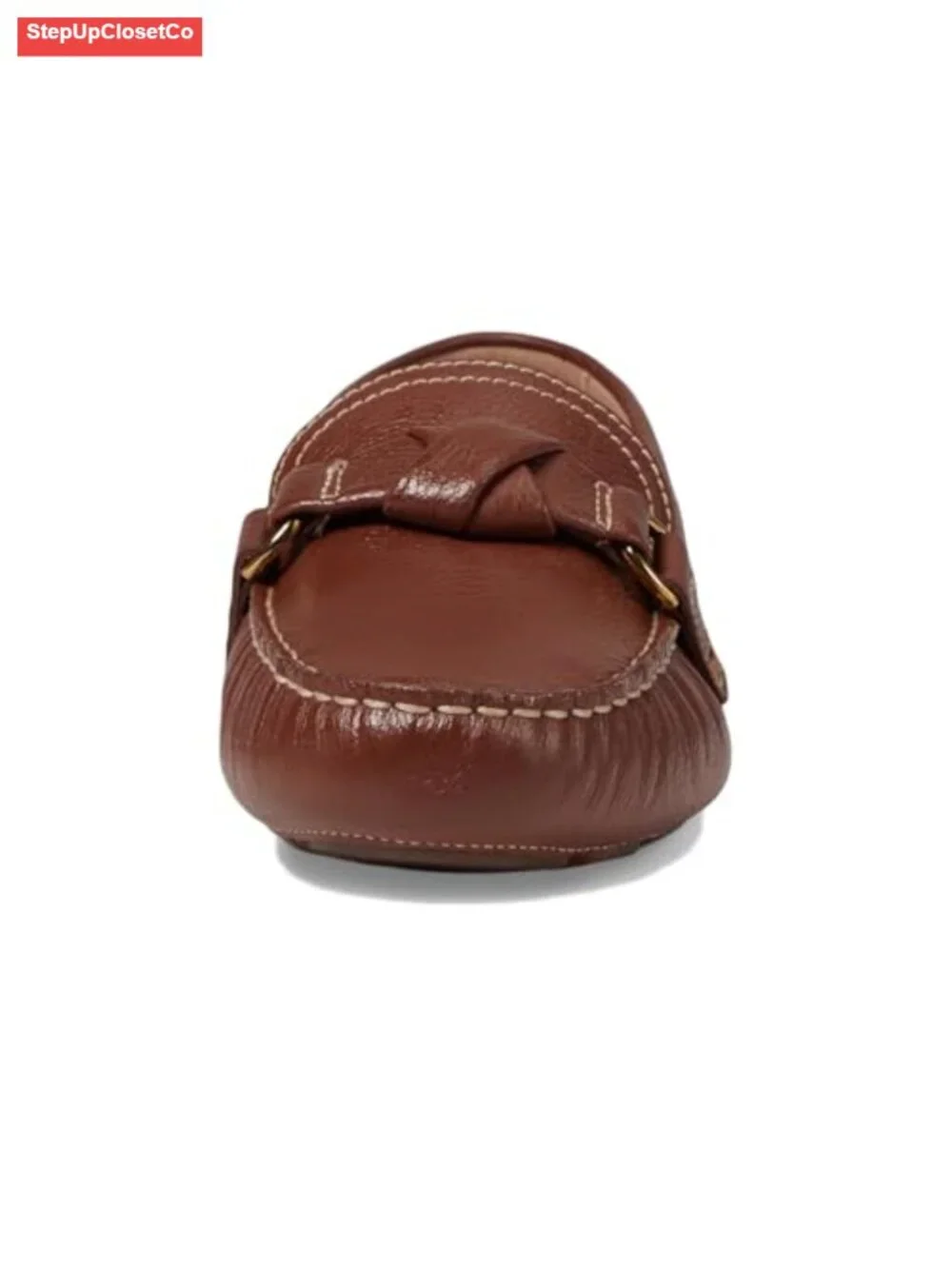 Embroidered Knot Driver Loafers with Cushioned Insole